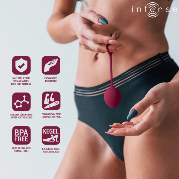Intense Health Kegel Charli Kegel Ball Set 3-delig Bordeaux