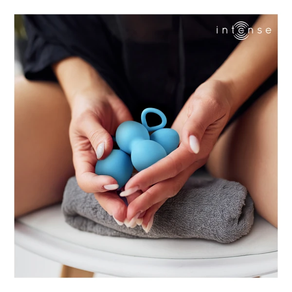 Intense Health Kegel Liebeskugeln Charli Kegel Ball Set Blau