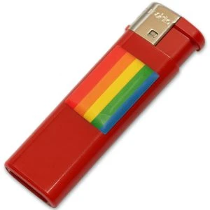 Pride Lighter with LGBT Pride Flag in Fuchsia