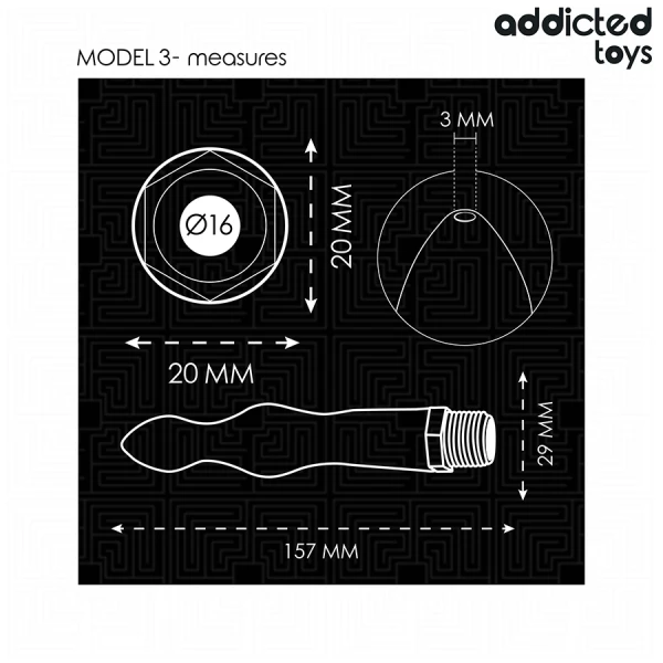 Addicted Toys Analdouche Anale Cleaner Model 3 met Universele Adapter