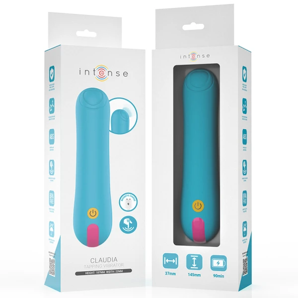 Intense FUN Toys Opvangvibrator Claudia met ritmische klopfunctie Intense FUN Toys Opvangvibrator Claudia met ritmische klopfunctie