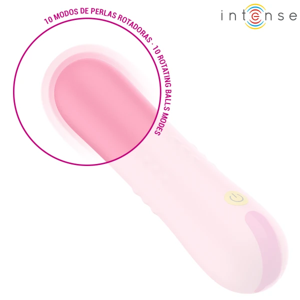 Intense FUN Toys Barbara Rolling Ball Vibrator met roterende kralen Intense FUN Toys Barbara Rolling Ball Vibrator met roterende kralen
