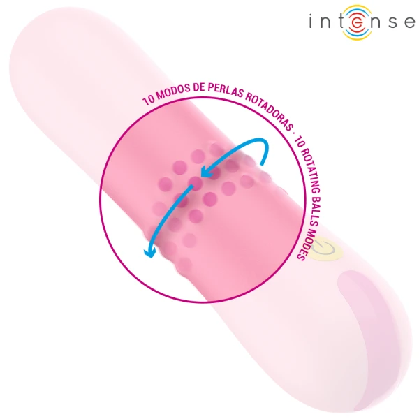 Intense FUN Toys Barbara Rolling Ball Vibrator met roterende kralen Intense FUN Toys Barbara Rolling Ball Vibrator met roterende kralen