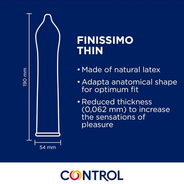 Control Condoms Finissimo Senso condooms, dun, 144 stuks