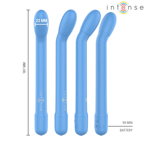 Intense High Tech Karlie G-Punt-Stimulator oplaadbaar, 19 cm, blauw