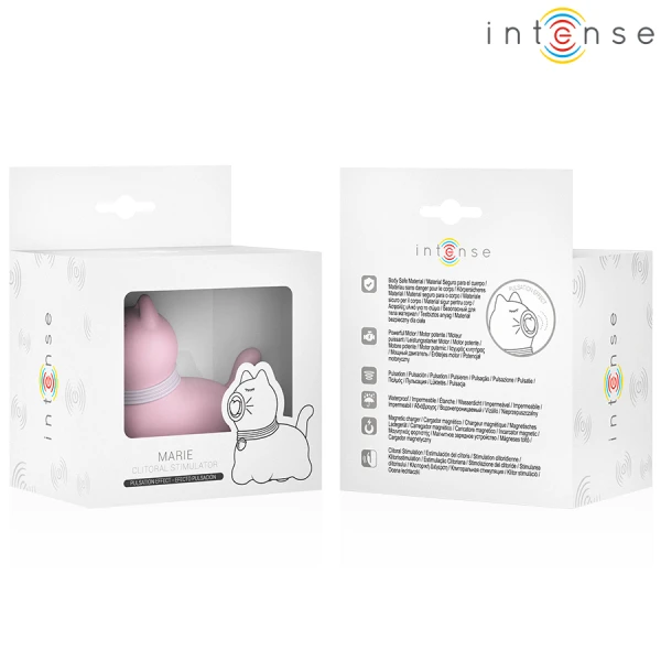 Intense FUN Toys Oplegvibrator Marie Roze met Pulsatie-effect Intense FUN Toys Oplegvibrator Marie Roze met Pulsatie-effect