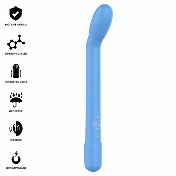 Intense High Tech Karlie G-Punt-Stimulator oplaadbaar, 19 cm, blauw