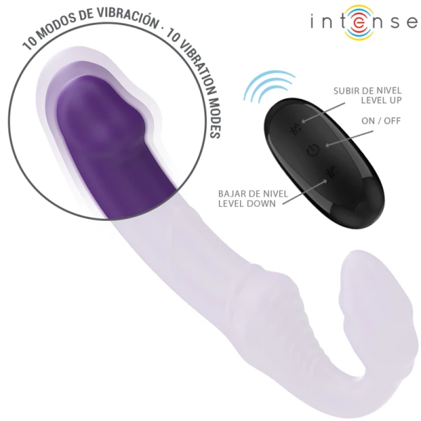 Intense Remote Control G-Punkt Vibrator Jill met afstandsbediening 20 cm paars