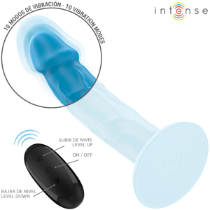 Intense Remote Control Vibrator Phoebe mit 10 Modi und Fernbedienung, Blau Intense Remote Control Vibrator Phoebe mit 10 Modi und Fernbedienung, Blau – Bild 4