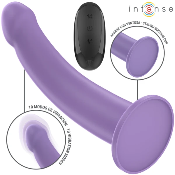 Intense Eddie Vibrator 17,5 cm met afstandsbediening, paars Intense Eddie Vibrator 17,5 cm met afstandsbediening, paars