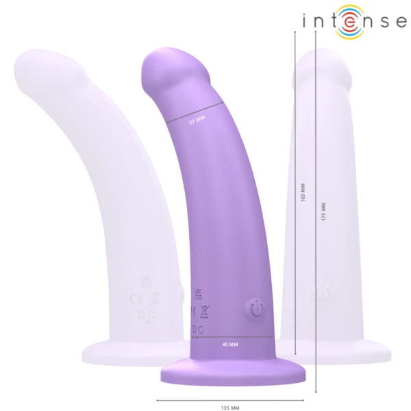 Intense Eddie Vibrator 17,5 cm met afstandsbediening, paars Intense Eddie Vibrator 17,5 cm met afstandsbediening, paars