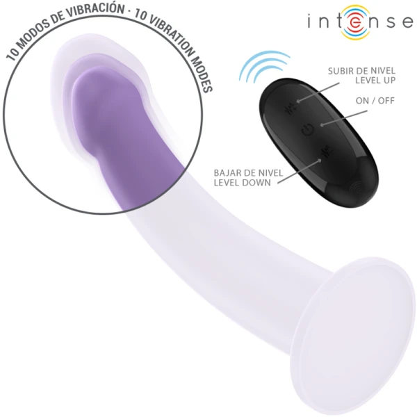 Intense Eddie Vibrator 17,5 cm met afstandsbediening, paars Intense Eddie Vibrator 17,5 cm met afstandsbediening, paars