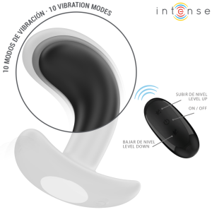 Intense Anal Toys Anal Plug Chandler with 10 Vibrations and Remote Control, black Intense Anal Toys Anal Plug Chandler with 10 Vibrations and Remote Control, black - Image 5