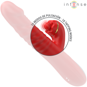 Intense Thalia Vibrator met stootfunctie en clitorisstimulator rood Intense Thalia Vibrator met stootfunctie en clitorisstimulator rood - Afbeelding 5