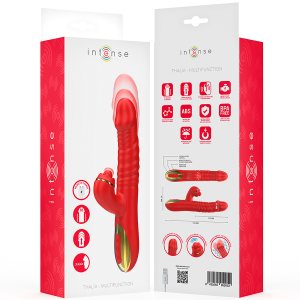 Intense Thalia Vibrator met stootfunctie en clitorisstimulator rood Intense Thalia Vibrator met stootfunctie en clitorisstimulator rood - Afbeelding 8