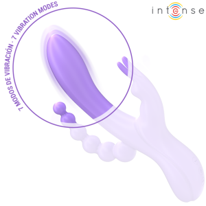 Intense High Tech Miko Drievoudige Vibrator Rabbit & Stimulator & Anaal 7 Trillingen Paars Intense High Tech Miko Drievoudige Vibrator Rabbit & Stimulator & Anaal 7 Trillingen Paars - Afbeelding 5