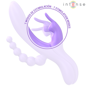 Intense High Tech Miko Drievoudige Vibrator Rabbit & Stimulator & Anaal 7 Trillingen Paars Intense High Tech Miko Drievoudige Vibrator Rabbit & Stimulator & Anaal 7 Trillingen Paars - Afbeelding 6