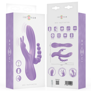 Intense High Tech Miko Drievoudige Vibrator Rabbit & Stimulator & Anaal 7 Trillingen Paars Intense High Tech Miko Drievoudige Vibrator Rabbit & Stimulator & Anaal 7 Trillingen Paars - Afbeelding 8