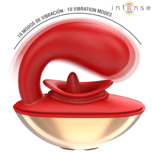 Intense Mariah U-vormige vibrator en stimulator 10 trillingen rood Intense Mariah U-vormige vibrator en stimulator 10 trillingen rood - Afbeelding 4