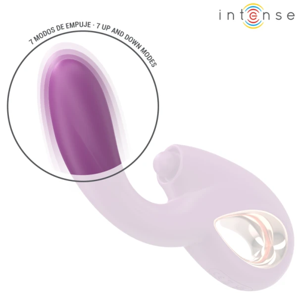 Intense High Tech Lali G-Puntvibrator met stoot- en vibratiefunctie Paars Intense High Tech Lali G-Puntvibrator met stoot- en vibratiefunctie Paars