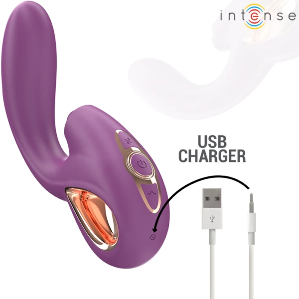 Intense High Tech Lali G-Puntvibrator met stoot- en vibratiefunctie Paars Intense High Tech Lali G-Puntvibrator met stoot- en vibratiefunctie Paars