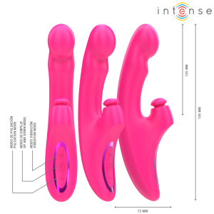 Intense High Tech EMI Vibrator 13,5 cm 3-in-1 mit Saugkraft und Vibration rosa Intense High Tech EMI Vibrator 13,5 cm 3-in-1 mit Saugkraft und Vibration rosa – Bild 3