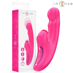 Intense High Tech EMI Vibrator 13,5 cm 3-in-1 mit Saugkraft und Vibration rosa
