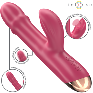 Intense High Tech Chloe Multifunctionele Vibrator 3 in 1 rood Intense High Tech Chloe Multifunctionele Vibrator 3 in 1 rood - Afbeelding 2