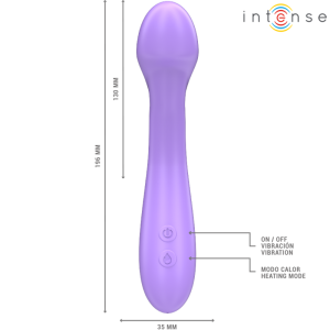 Intense High Tech Becky Vibrator 19 cm verwarmbaar met 7 standen paars Intense High Tech Becky Vibrator 19 cm verwarmbaar met 7 standen paars - Afbeelding 6
