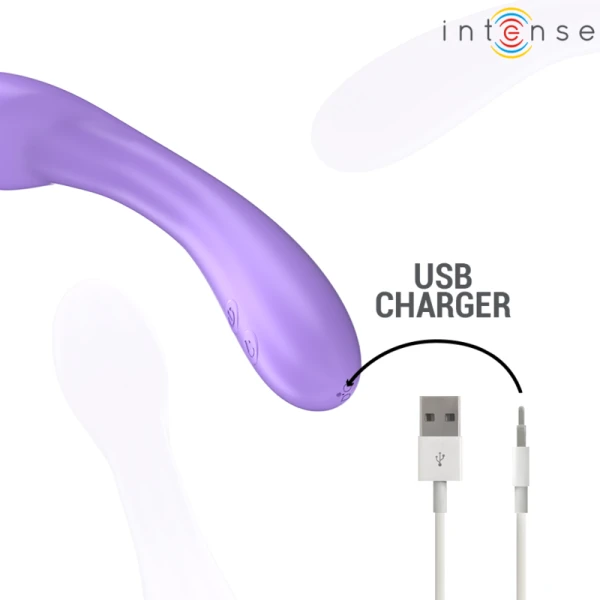 Intense High Tech Becky Vibrator 19 cm verwarmbaar met 7 standen paars