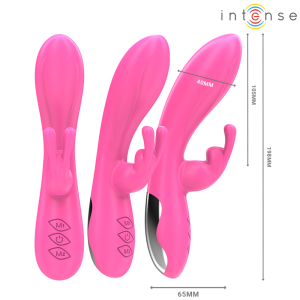 Intense High Tech Randall Rabbit Vibrator met Clitorisstimulator, Roze Intense High Tech Randall Rabbit Vibrator met Clitorisstimulator, Roze - Afbeelding 3