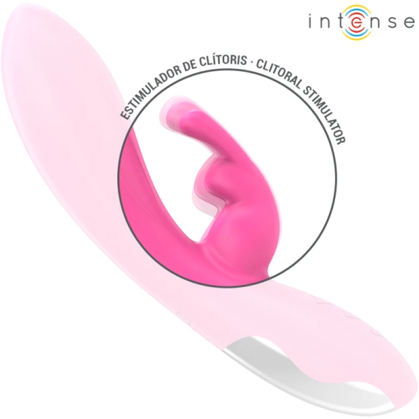 Intense High Tech Randall Rabbit Vibrator met Clitorisstimulator, Roze