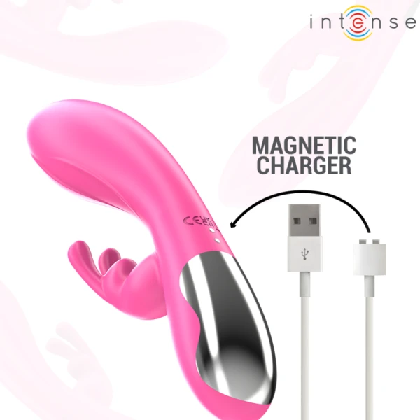 Intense High Tech Randall Rabbit Vibrator met Clitorisstimulator, Roze