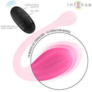 Intense U-Vibrator Janice met dubbele stimulatie en afstandsbediening, roze Intense U-Vibrator Janice met dubbele stimulatie en afstandsbediening, roze - Afbeelding 4