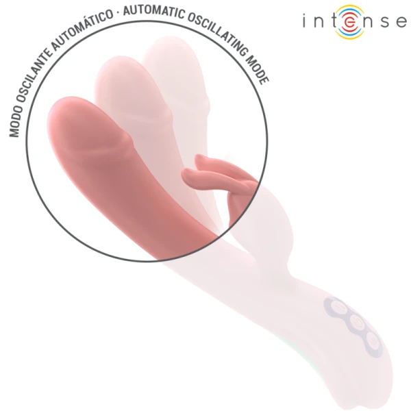 Intense Rachel Rabbit Vibrator met 5 modi en oscillatie, Roze