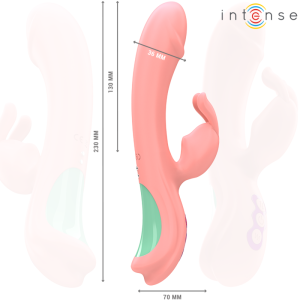 Intense Rachel Rabbit Vibrator met 5 modi en oscillatie, Roze Intense Rachel Rabbit Vibrator met 5 modi en oscillatie, Roze - Afbeelding 4