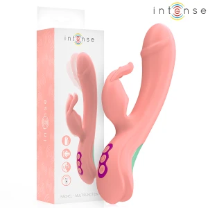Intense Rachel Rabbit Vibrator with 5 Modes and Oscillation, Pink