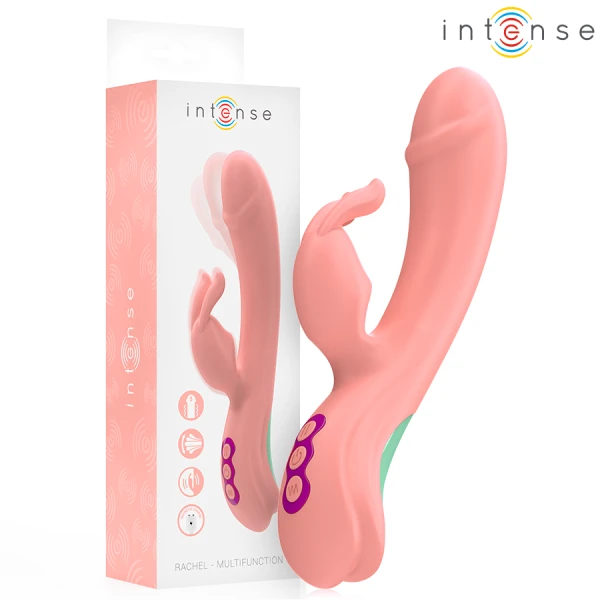 Intense Rachel Rabbit Vibrator met 5 modi en oscillatie, Roze