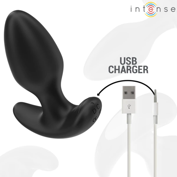 Intense Anal Toys Joey Anaalplug met 10 Trillingen en Afstandsbediening, zwart Intense Anal Toys Joey Anaalplug met 10 Trillingen en Afstandsbediening, zwart