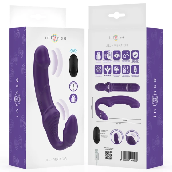 Intense Remote Control G-Punkt Vibrator Jill met afstandsbediening 20 cm paars