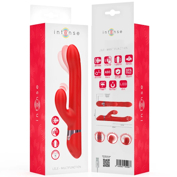Intense High Tech Lele Multifunctionele Vibrator met Rotatie en Oscillatie Intense High Tech Lele Multifunctionele Vibrator met Rotatie en Oscillatie