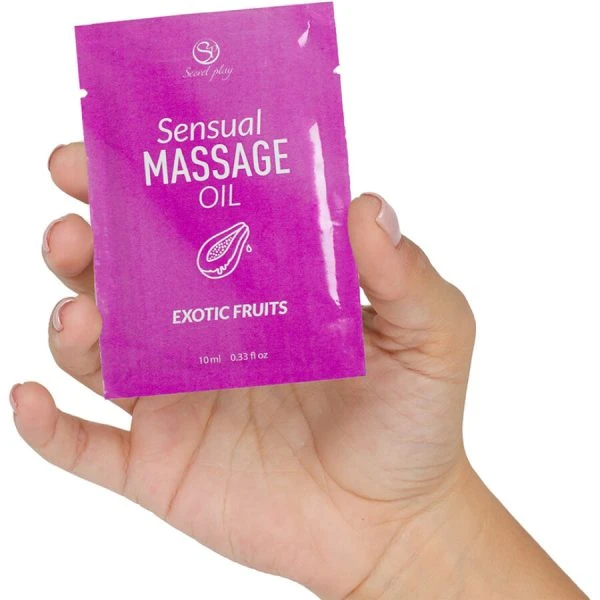 Secretplay Cosmetic Massage Oil with exotic fruits 10 ml single dose Secretplay Cosmetic Massage Oil with exotic fruits 10 ml single dose