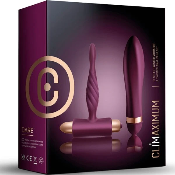 Climaximum Dare Kit Twisted Vibrator en Anaalplug Beginnersset