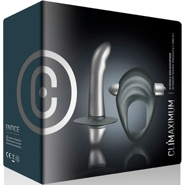 Climaximum Entice Kit Cock Ring und Prostata Vibrator Anfänger-Set