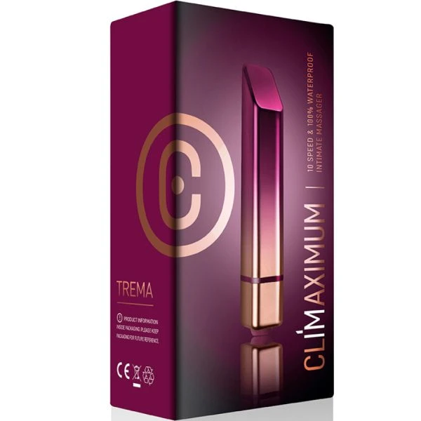 Climaximum Trema Lipstick Bullet Vibrator met 10 standen, waterdicht