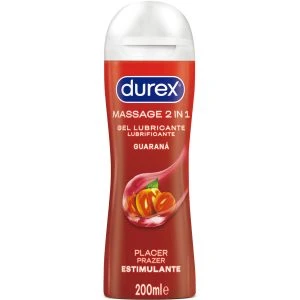 Durex Lubes Guarana Stimulating Massage Lubricant Gel 200 ml