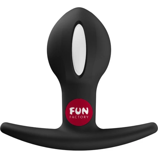 FUN Factory B-Ball UNO Anaalplug met beweegbare bal, 7,3 cm, Zwart