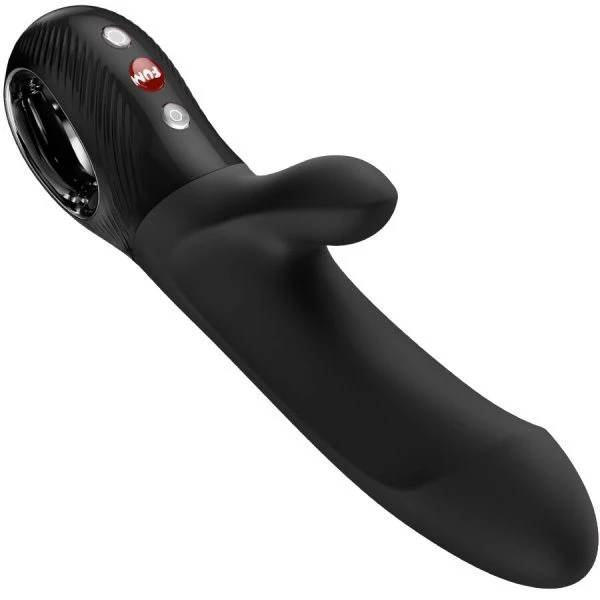 Fun Factory BI Stronic Embrace Thrusting Rabbit Vibrator met stootfunctie, Zwart