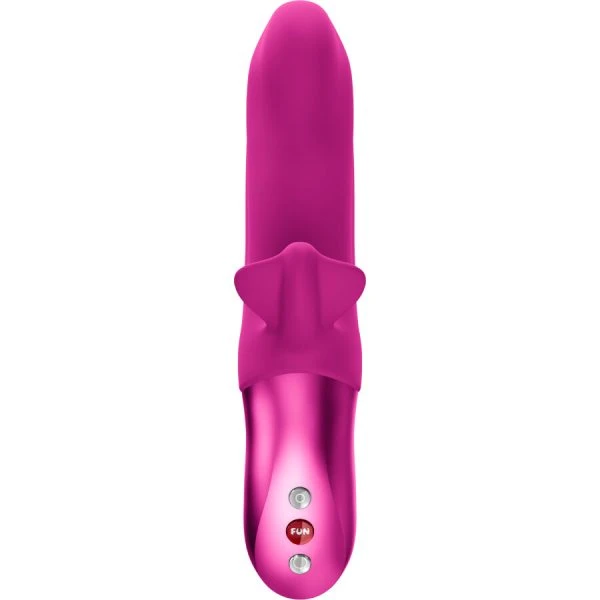 FUN Factory Bi Stronic Fusion Thrusting Rabbit Vibrator mit Klitorisreizer, Magenta