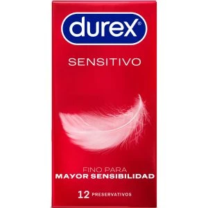 Durex Condoms Sensitive Condoms 12 Pieces, Nominal Width 56 mm